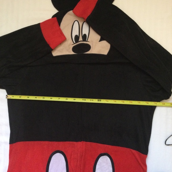 Disney Mickey Mouse Adult One Piece Pajamas Costume Size Large 12-14 - Picture 7 of 8